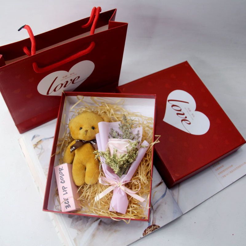๐งธ Teddy & Rose Soap Gift Box โ A Cute Valentine Surprise That Lasts ๐น๐