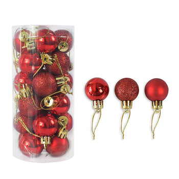 Luxury Shiny & Matte Christmas Balls Set β Classic Red Ornaments for a Timeless Holiday Tree β€οΈβ¨