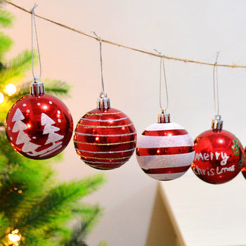 Premium Christmas Ball Ornament Set β 12-Piece Elegant Hanging Baubles for Luxury Holiday DΓ©cor β¨