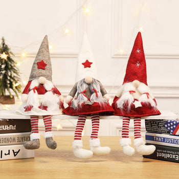 Scandinavian Christmas Faceless Gnome Dolls – Adorable Nordic Plush Figurines for Holiday Home Décor ✨