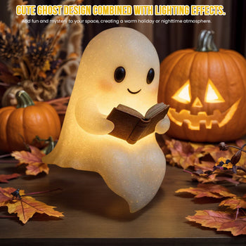 ✨ Cute LED Ghost Night Light  – Adorable Bedside Buddy  | Perfect  Halloween Gift  | Cozy Warm Glow