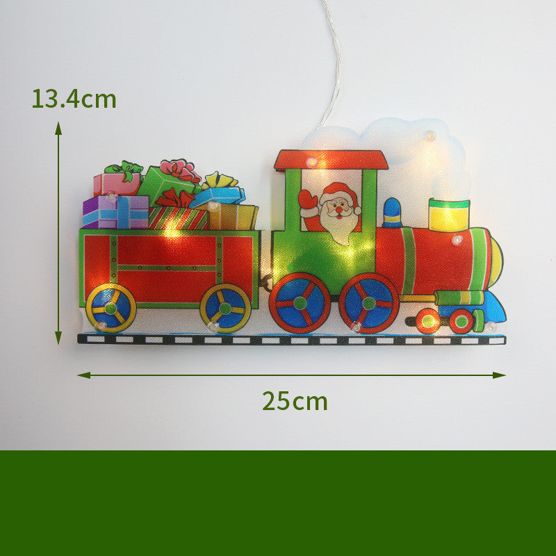 Christmas LED Window Lights – Festive Santa, Snowman & Bell Decorations for a Glowing Holiday Home ✨