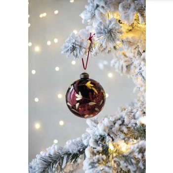 ✨ Luxury Glass Christmas Ball Ornaments – Set of 6 Decorative Hanging Baubles for Tree, Home & Holiday Party Decor