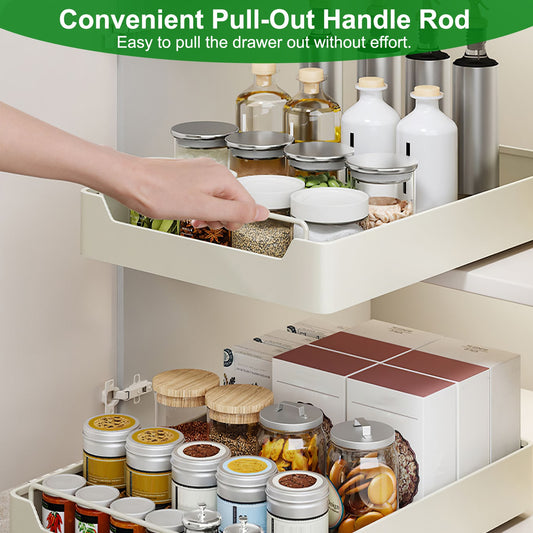 TidyTroves™ Pull-Out Cabinet Organizer (2-Pack)