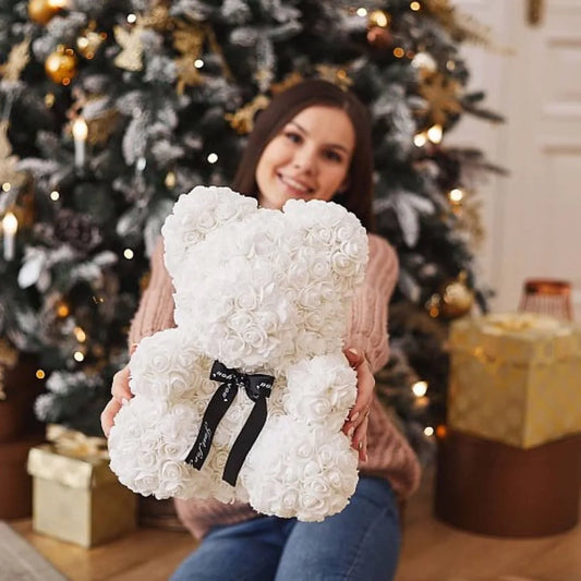 🧸❤️ Rose Teddy Bear – The Perfect Valentine’s Day Gift (40cm )