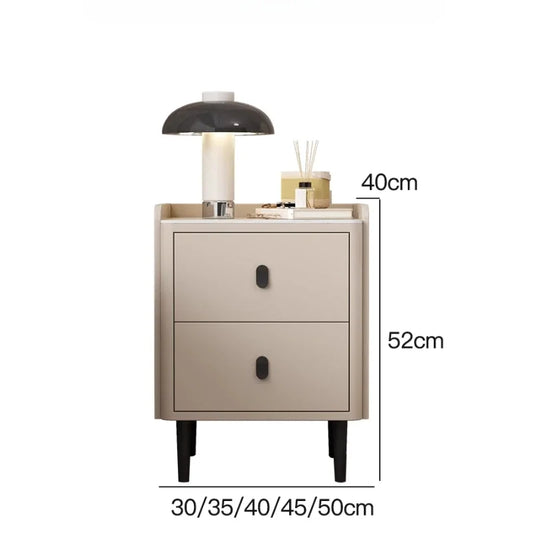 ✨ Modern Nordic Nightstand – Minimalist Drawer Storage Bedside Table