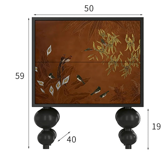 🛏️ ✨ Vintage Storage Nightstand – Minimalist Wooden Bedside Table