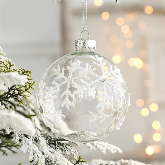 Crystal Clear Christmas Ornaments – Elegant Transparent Ball & Star Tree Décor for a Frosty Winter Glow ❄️✨