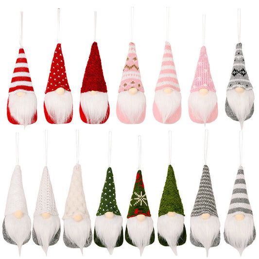 Nordic Christmas Gnome Ornaments – Cozy Knitted Santa Elves for Holiday Magic ♂️✨