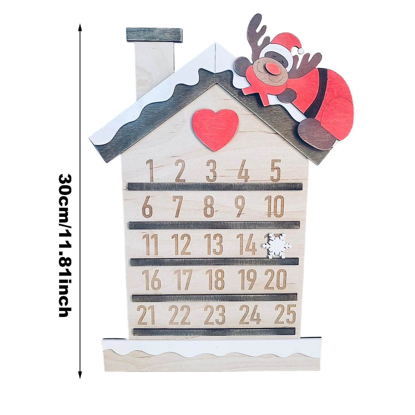 Santa Christmas Countdown Calendar – Wooden Holiday Decoration That Builds the Magic ✨