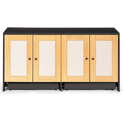🐾 Purrfect Hideaway Rattan Cat Cabinet — Dual Litter Enclosure & Stylish Furniture for Modern Homes ✨🐈