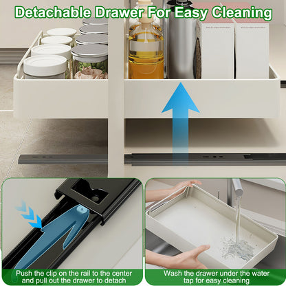 TidyTroves™ Pull-Out Cabinet Organizer (2-Pack)