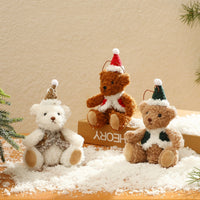 Christmas Decoration Couple Holiday Gift Vest Bear Gift Doll