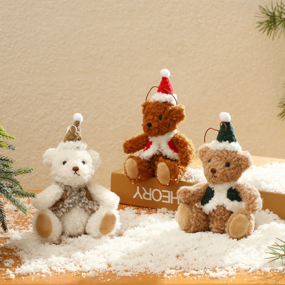 Christmas Decoration Couple Holiday Gift Vest Bear Gift Doll