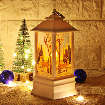 Santa Claus & Snowman Christmas LED Lanterns – Magical Holiday Home Décor ✨