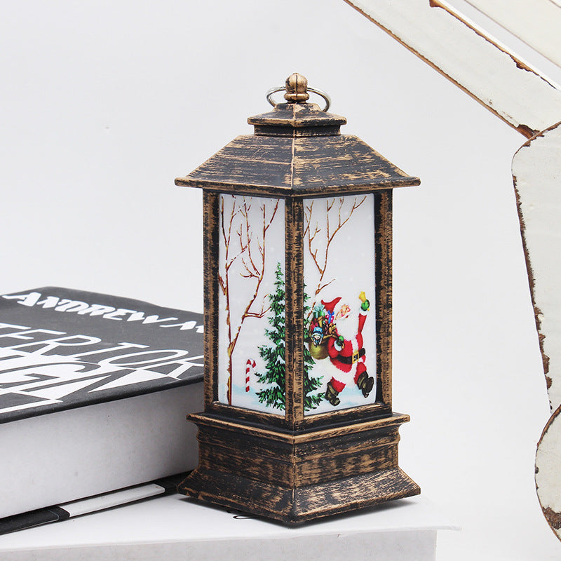 Santa Claus & Snowman Christmas LED Lanterns – Magical Holiday Home Décor ✨