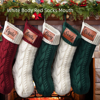 Knitted Christmas Stockings – Cozy Holiday Décor for Family & Friends ✨