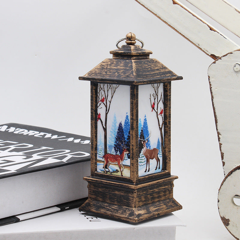 Santa Claus & Snowman Christmas LED Lanterns – Magical Holiday Home Décor ✨