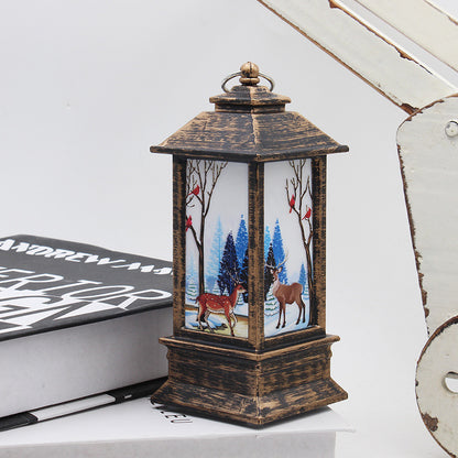 Santa Claus & Snowman Christmas LED Lanterns – Magical Holiday Home Décor ✨