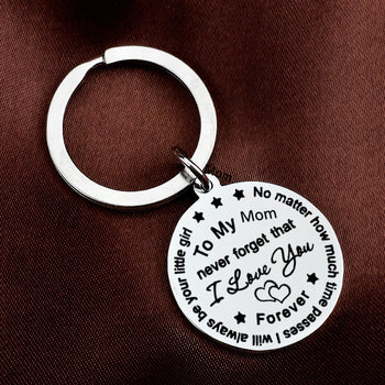 Parents' Day Gift Stainless Steel Keychain Customized Engraving Wholesale