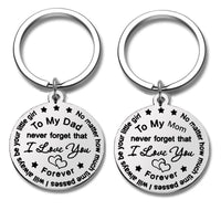 Parents' Day Gift Stainless Steel Keychain Customized Engraving Wholesale