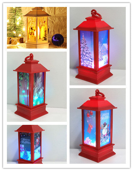 Santa Claus & Snowman Christmas LED Lanterns – Magical Holiday Home Décor ✨