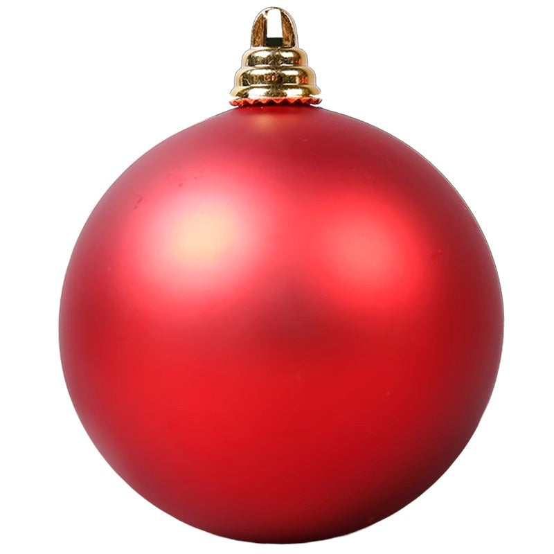 Luxury Red Electroplated Christmas Ball Set – Shiny, Matte & Glitter Mix Ornaments for Tree & Home Décor