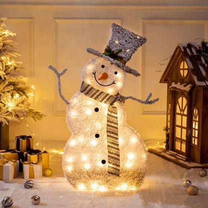 LED Light-Up Snowman – Magical Christmas Glow for Indoor & Outdoor Décor ☃️✨