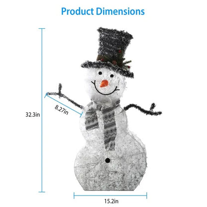 LED Light-Up Snowman – Magical Christmas Glow for Indoor & Outdoor Décor ☃️✨