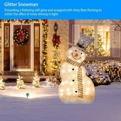 LED Light-Up Snowman – Magical Christmas Glow for Indoor & Outdoor Décor ☃️✨
