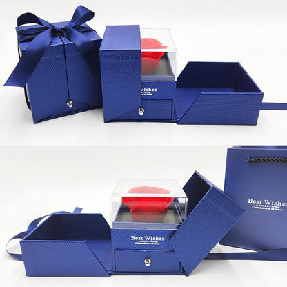 🌹 Eternal Rose Surprise Gift Box – Hidden Jewelry Drawer Valentine’s Day Gift 💝