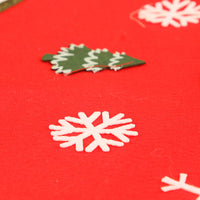 Mini Red Christmas Tree Skirt 46cm – Cute Santa Design Non-Woven Fabric Mat  Perfect Base for Small Christmas Trees