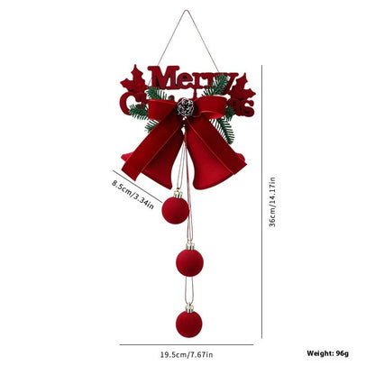 🔔 VelvetChime Christmas Hanging Bells Décor 🔔
