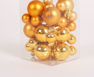 Cute Reindeer & Gingerbread Christmas Ornament Set  Modern Metallic Baubles & Star Charms for Tree Decoration