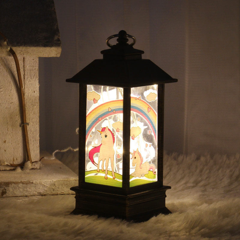Santa Claus & Snowman Christmas LED Lanterns – Magical Holiday Home Décor ✨