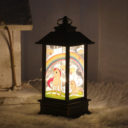 Santa Claus & Snowman Christmas LED Lanterns – Magical Holiday Home Décor ✨