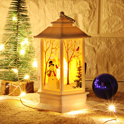 Santa Claus & Snowman Christmas LED Lanterns – Magical Holiday Home Décor ✨