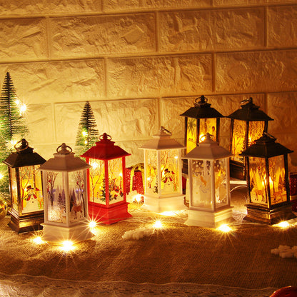 Santa Claus & Snowman Christmas LED Lanterns – Magical Holiday Home Décor ✨