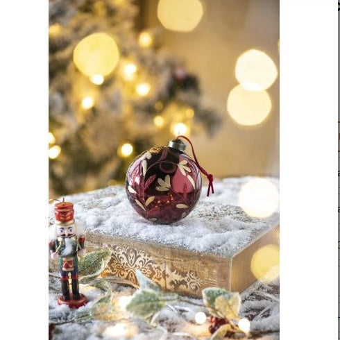 ✨ Luxury Glass Christmas Ball Ornaments – Set of 6 Decorative Hanging Baubles for Tree, Home & Holiday Party Decor