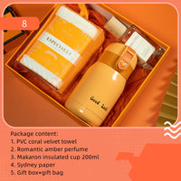 Luxury Business & Wedding Gift Set 💍 | Elegant Green Box with Scented Candle, Soap & Flower for Her & Him 🌿✨