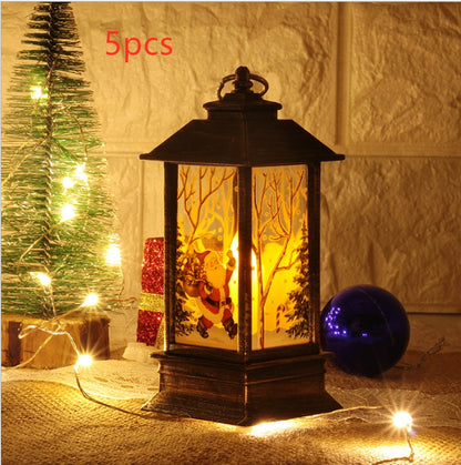 Santa Claus & Snowman Christmas LED Lanterns – Magical Holiday Home Décor ✨