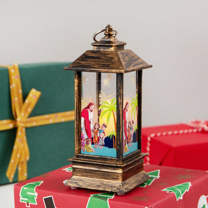 Santa Claus & Snowman Christmas LED Lanterns – Magical Holiday Home Décor ✨