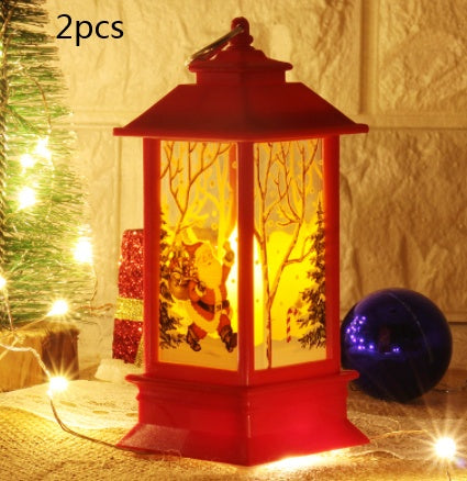 Santa Claus & Snowman Christmas LED Lanterns – Magical Holiday Home Décor ✨
