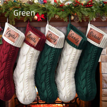 Knitted Christmas Stockings – Cozy Holiday Décor for Family & Friends ✨