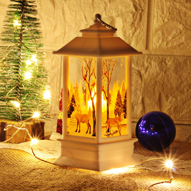 Santa Claus & Snowman Christmas LED Lanterns – Magical Holiday Home Décor ✨