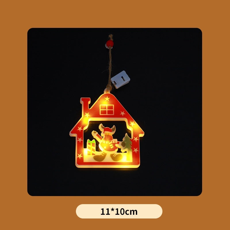 Warm Glow Christmas Pendant Lights – Cozy Wooden Ornaments That Light Up Your Holidays ✨