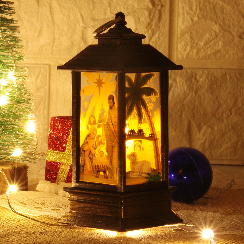Santa Claus & Snowman Christmas LED Lanterns – Magical Holiday Home Décor ✨
