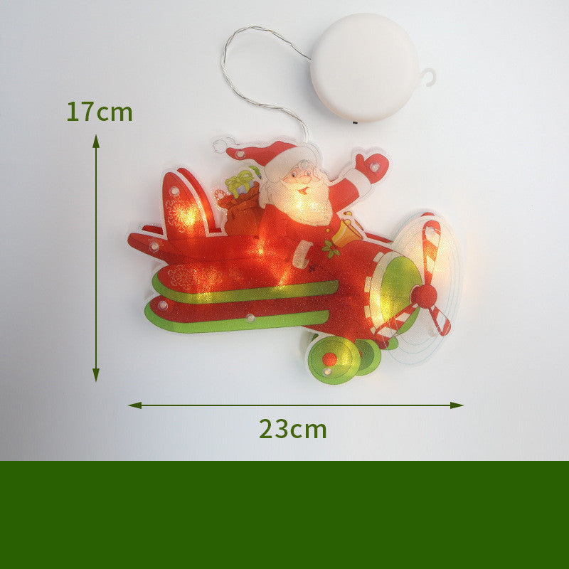 Christmas LED Window Lights – Festive Santa, Snowman & Bell Decorations for a Glowing Holiday Home ✨