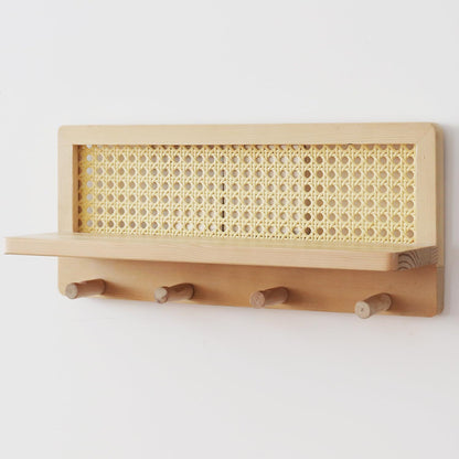 🏡 Nordic Nest Rattan Wall Shelf — Modern Minimalist Wall Rack with Boho Warmth &amp; Timeless Elegance 🌿✨