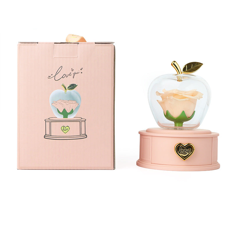 🌹 Preserved Rose Jewelry Display Box – A Forever Love Gift ✨💝